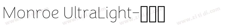 Monroe UltraLight字体转换